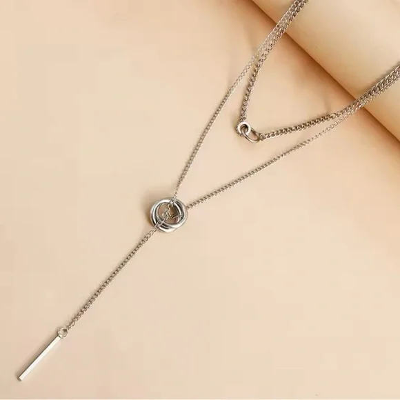 Vintage Layered Necklace Women's Bohemian Tassel Pendant Necklaces - Picture 4 of 6